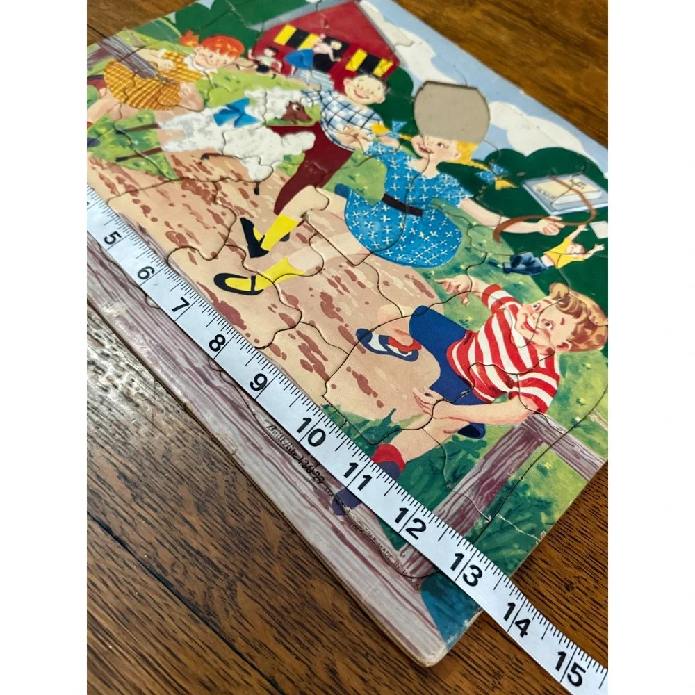 Vintage Frame Tray Puzzles Tuco Lawson Wood Built-Rite Lot of 4‎ Missing Pieces